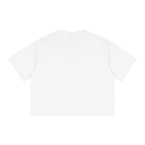 New York Knicks 2026 Playoffs Boxy Drop Shoulder Crop T-Shirt